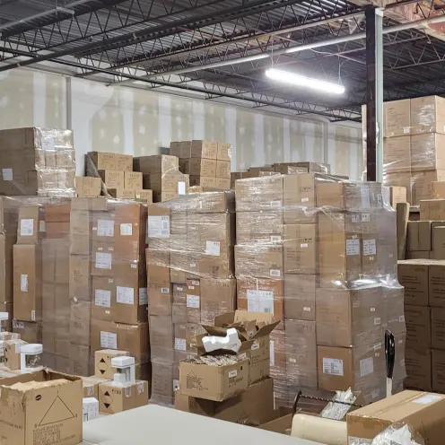 Warehouse with packages 